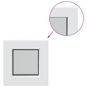 vidaXL Cellar Window Internal Colour White RISOR 30 x 30 cm