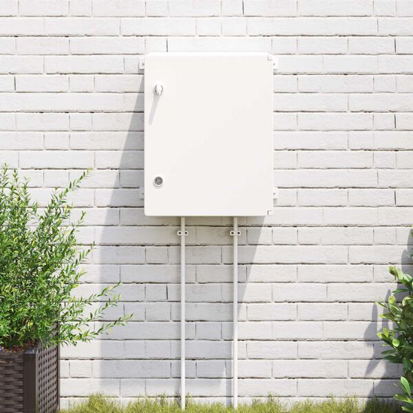 vidaXL Control Cabinet Grey 47 x 17.5 x 50 cm ABS Plastic