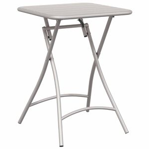 vidaXL Bistro Table Beige 55 x 55 x 72.5 cm Powder-coated Steel