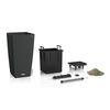 LECHUZA Planter CUBICO Cottage 30 ALL-IN-ONE Granite