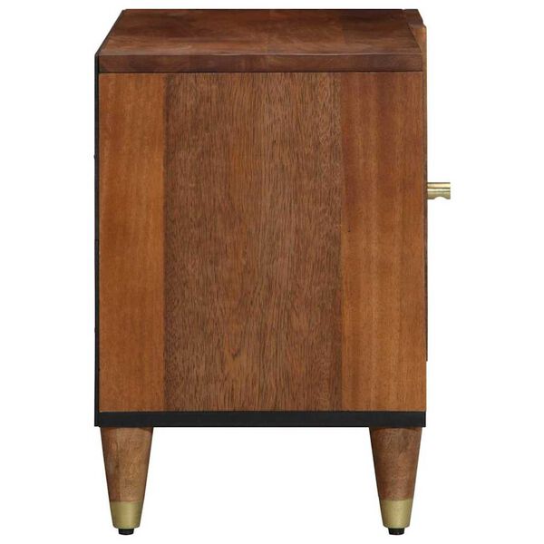 vidaXL TV Cabinet Honey Brown 80 x 33 x 46 cm Solid Mango Wood