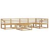 vidaXL Outdoor Sofa Set 6 pcs White 79 x 79 x 37 cm Solid Acacia Wood