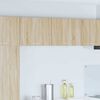 vidaXL Hanging Cabinet with Door Sonoma Oak and White 50 x 31 x 40 cm