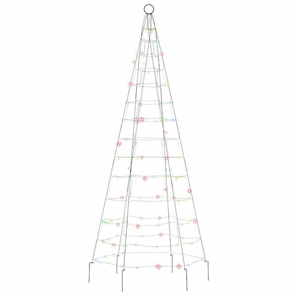 vidaXL LED Christmas Tree 200 LEDs Colourful 180 cm