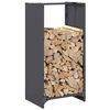 vidaXL Firewood Rack Anthracite 40x30x80 cm Cold-rolled steel