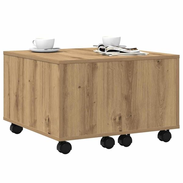 vidaXL Coffee Table Artisan Oak 60x60x38 cm Engineered Wood