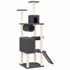 vidaXL Cat Tree with Sisal Scratching Posts Dark Grey 168 cm