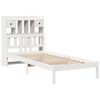 vidaXL Bookcase Bed without Mattress White 90x200 cm Solid Wood Pine