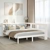 vidaXL Bookcase Bed without Mattress White 140x190 cm Solid Wood Pine