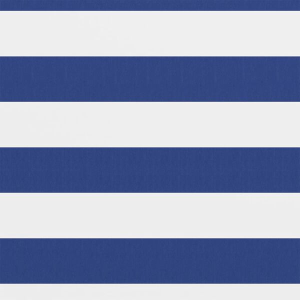 vidaXL Balcony Screen White and Blue 75x600 cm Oxford Fabric