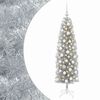 vidaXL Artificial Slim Christmas Tree with Bauble 180 cm 300 LEDs