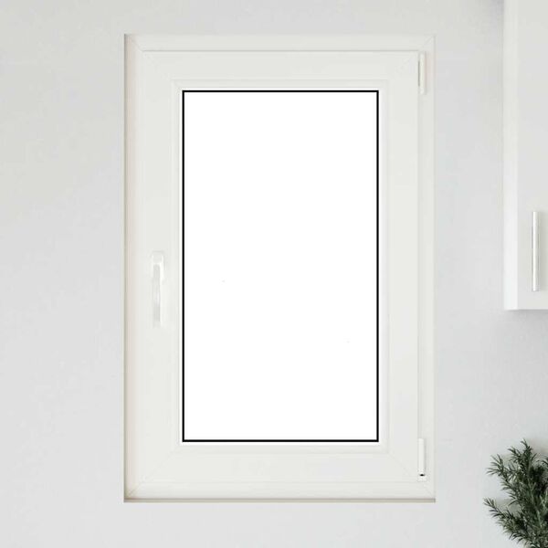 vidaXL Basement Window "RISOR" 60x100 cm Tilt&Turn DIN Right White