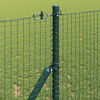 vidaXL Fence Post Green 25 x 1.4 m (25 x 25 mm mesh) Steel and PVC