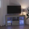 vidaXL Corner LED TV Cabinet Wall-mounted Grey Sonoma 106 x 40 x 50 cm