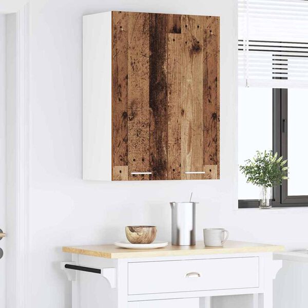 vidaXL Hanging Cabinet Old Wood 60 x 31 x 80 cm Engineered Wood