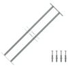 Adjustable Security Grille for Windows with 2 Crossbars 700-1050 mm