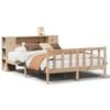 vidaXL Bookcase Bed without Mattress 135x190 cm Double Solid Wood Pine