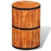 vidaXL Stool | Unique piece | Rough mango wood | Medium | Long-lasting | Stool