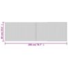 vidaXL Rug Rectangular Black 60x200 cm Bamboo