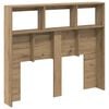 vidaXL Headboard Artisan Oak 120 x 17 x 102 cm Engineered Wood