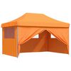 vidaXL Party Tent Folding Orange 292 x 440 x 315 cm Oxford Fabric
