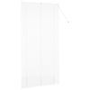 vidaXL Window Blind with Curtains Manual White Aluminium
