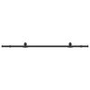 vidaXL Sliding Door Hardware Kit 213 cm Steel Black