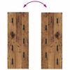 vidaXL Wall-Mounted Coat Rack Wall-mounted Old Wood 30 x 1.5 x 80 cm