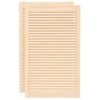 vidaXL Louvred doors 2 pcs Natural 99.3 x 59.4 cm Solid Pine Wood