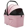 vidaXL Folding Pet Stroller Adjustable Pink 81 x 47 x 99 cm Polyester
