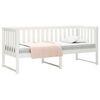 vidaXL Day Bed without Mattress White 75x190 cm Small Single Solid Wood Pine