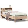vidaXL Bookcase Bed without Mattress 75x190 cm Small Single Solid Wood Pine