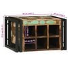 vidaXL Wine Rack 2 pcs 46 x 35 x 27.5 cm Solid Reclaim Wood