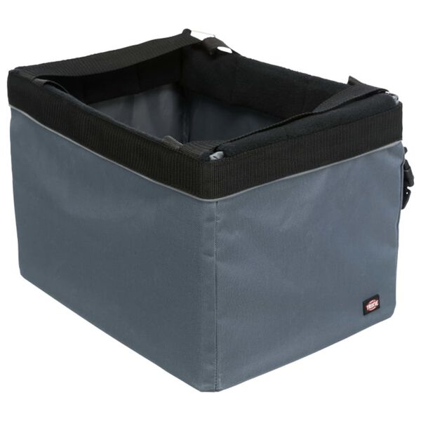 TRIXIE Front Bicycle Basket for Pets 38x25x25 cm Grey