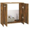 vidaXL Bathroom Cabinet Smoked Oak 60x33x60 cm Engineered Wood
