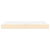 vidaXL Pocket Spring Bed Mattress Cream 80x200x20 cm Fabric