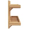 vidaXL Wall Shelf with Shelf Brown 100 x 26 x 60 cm Bamboo