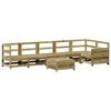 vidaXL 7 Piece Garden Sofa Set Impregnated Wood Pine