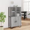 vidaXL Highboard Grey Sonoma 79.5x35.5x137.5 cm Engineered wood