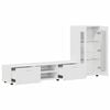 vidaXL TV Cabinet Set with Drawer with Shelf White Engineered Wood