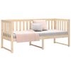 vidaXL Day Bed without Mattress 75x190 cm Small Single Solid Wood Pine