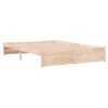 vidaXL Bed Frame without Mattress Solid Wood 150x200 cm King Size King Size