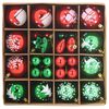 vidaXL Christmas Bauble Set 40 pcs Red and Green Plastic