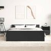 vidaXL Bed Frame without Mattress Black 140x200 cm