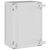 vidaXL Control Cabinet Grey 21 x 13 x 28 cm ABS Plastic
