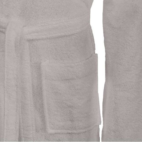 vidaXL Bathrobe KINN Grey S Cotton