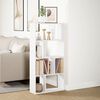 vidaXL Bookcase White 60x20x120.5 cm Engineered Wood