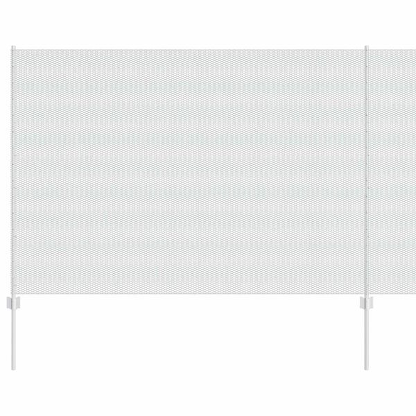 vidaXL Fence with Post Silver 1.5 x 25 m Steel