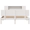 vidaXL Bookcase Bed without Mattress White 120x200cm Solid Wood Pine