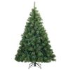 vidaXL Artificial Christmas Tree with 300 LEDs Green 240 cm PE and PVC